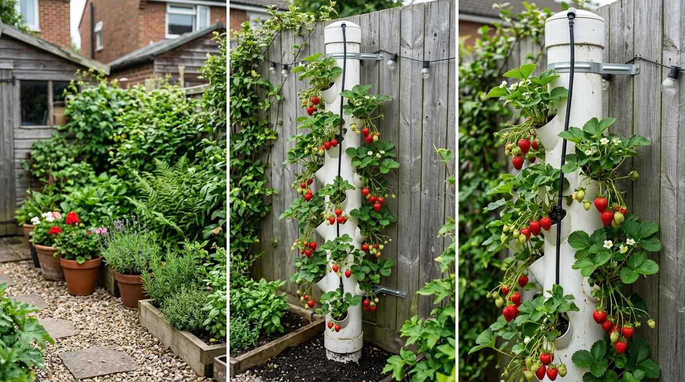 PVC Pipe Strawberry Planter
